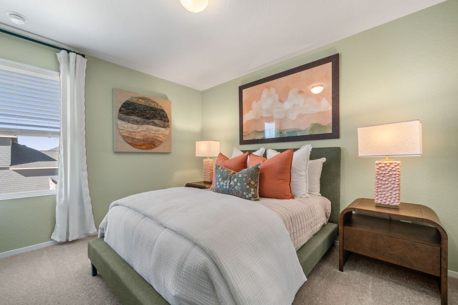 Furnished interior in a model home at Azalea in Pattison (Image 18).