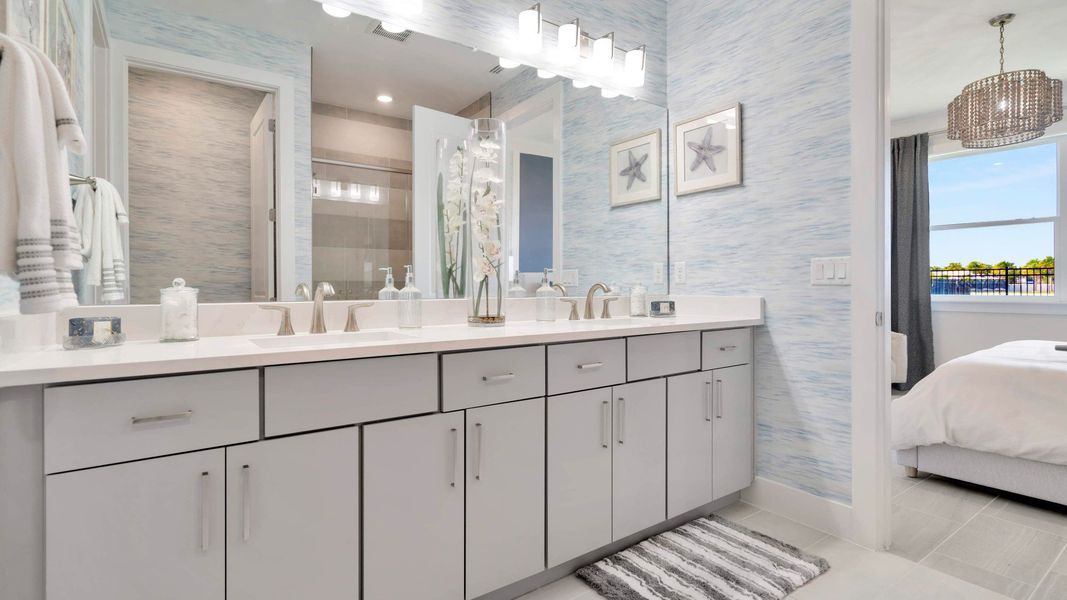 Furnished interior in a model home at Lagoon Residences at Epperson in Wesley Chapel (Image 13).