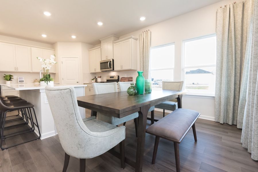 Hosting has never been easier with this spacious dining room.