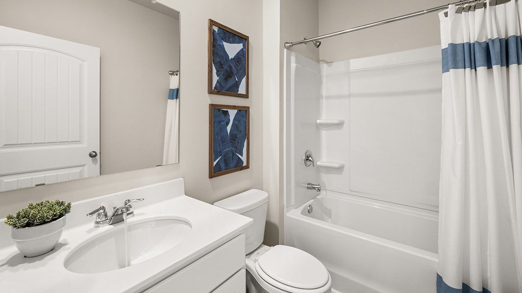 Furnished interior in a model home at Thompson Ridge in Dallas (Image 33).