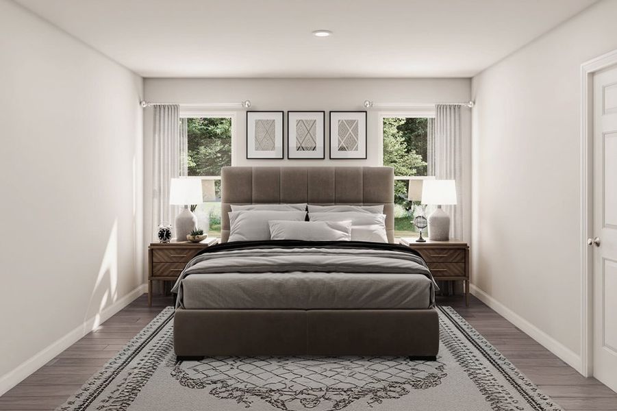 Furnished interior in a model home at Milford Farms in Milford (Image 8). Furnished interior in a model home at Milford Farms in Milford (Image 8).
