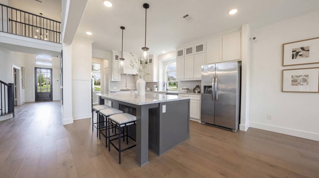 Furnished interior in a model home at Bear Creek in Cedar Hill (Image 2).