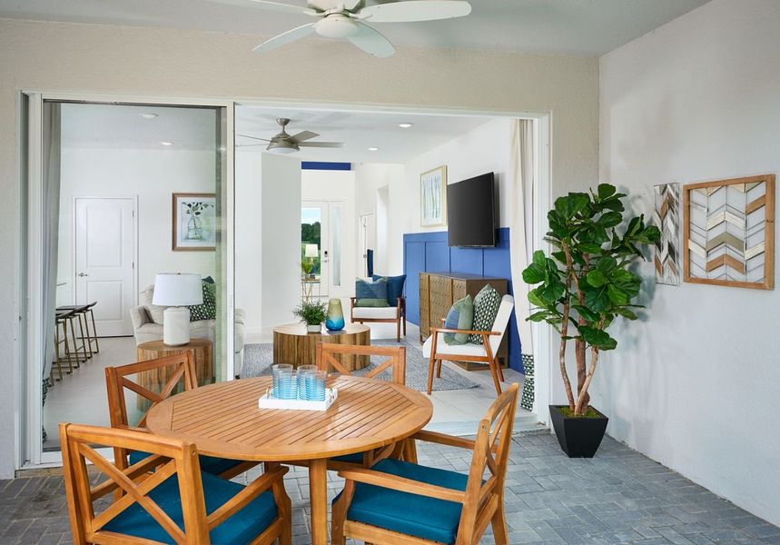 Furnished interior in a model home at Summerbrooke in Mount Dora (Image 27).