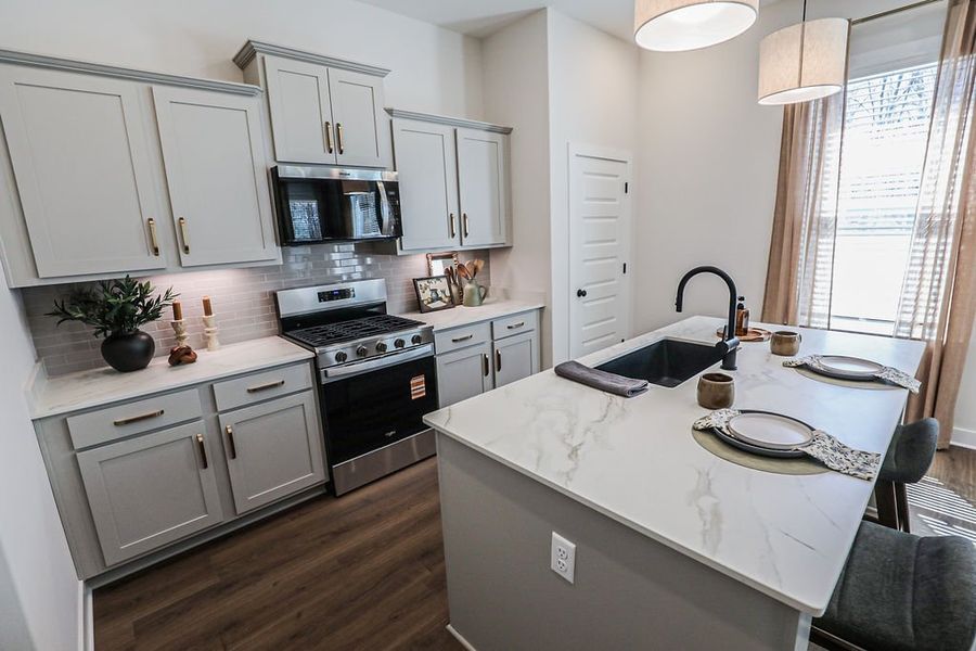 Furnished interior in a model home at Villages of Green Meadows in Munford (Image 67).