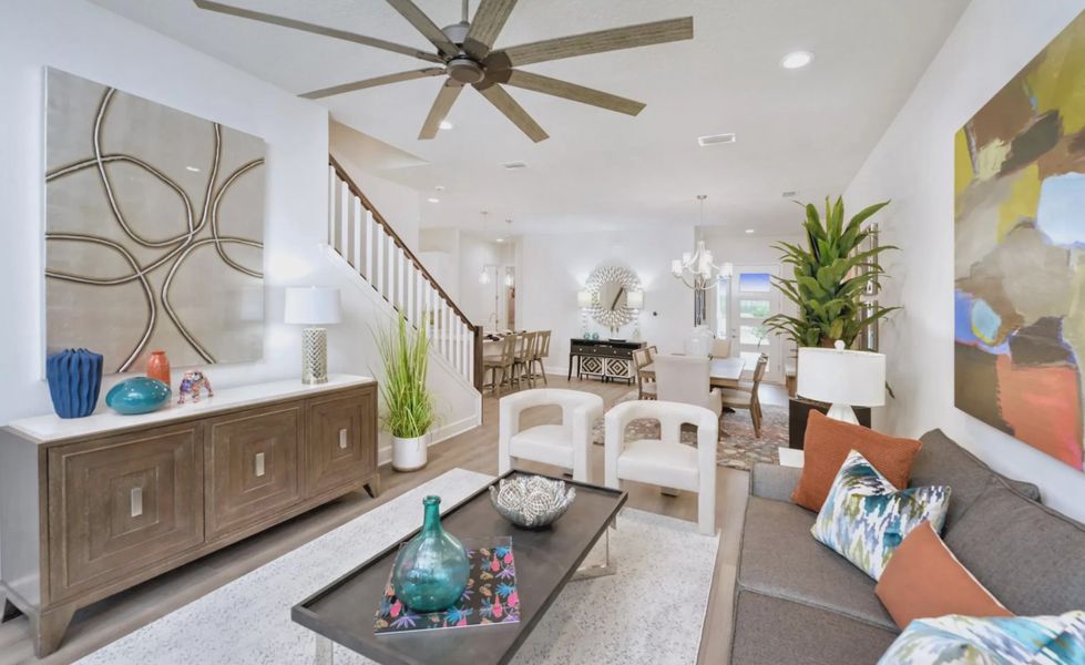 Furnished interior in a model home at Woodhaven in Port Orange (Image 35). Furnished interior in a model home at Woodhaven in Port Orange (Image 35).