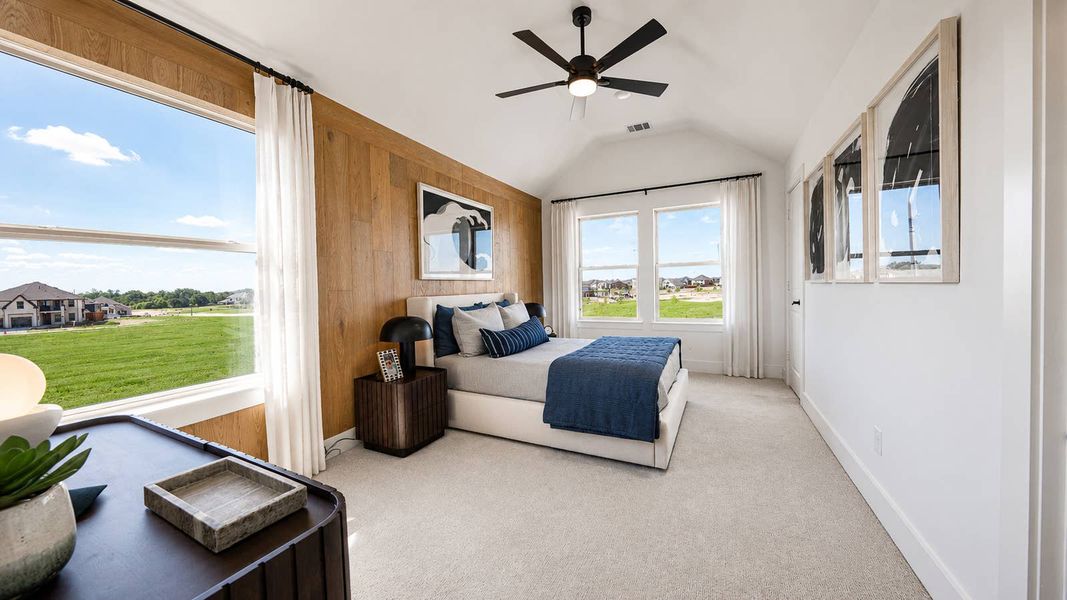 Furnished interior in a model home at Spiritas Ranch in Little Elm (Image 13).