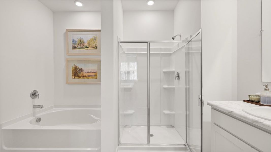 Furnished interior in a model home at Cottages at Blue Ridge in Bonaire (Image 15).