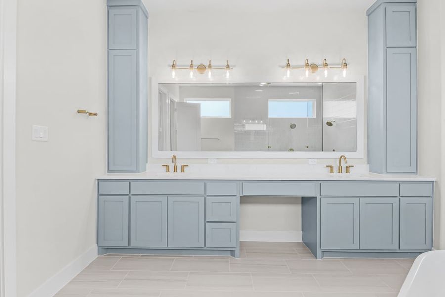 Furnished interior in a model home at Coppenger Place in Godley (Image 19).