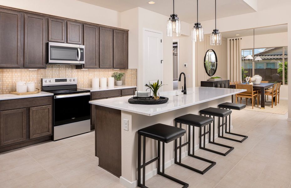 Furnished interior in a model home at Jorde Farms in Queen Creek (Image 17).
