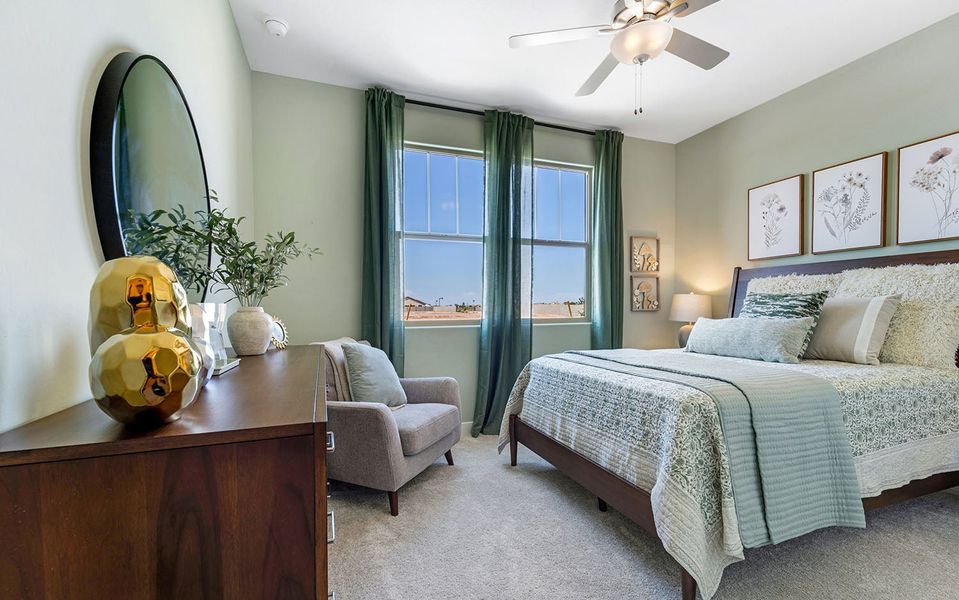 Furnished interior in a model home at Rancho Santa Rosa in Maricopa (Image 27).