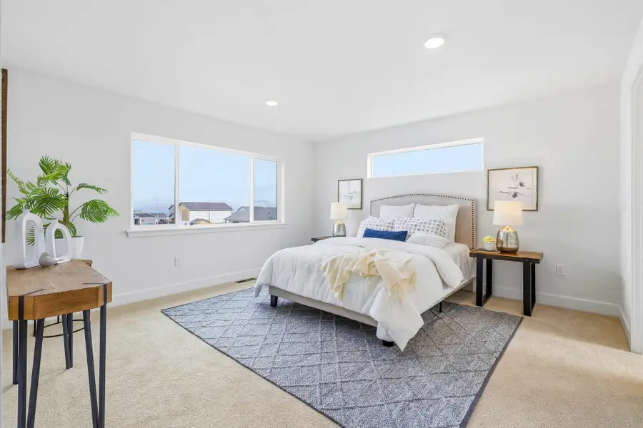 Furnished interior in a model home at Rosengarth Estates in Bend (Image 26).