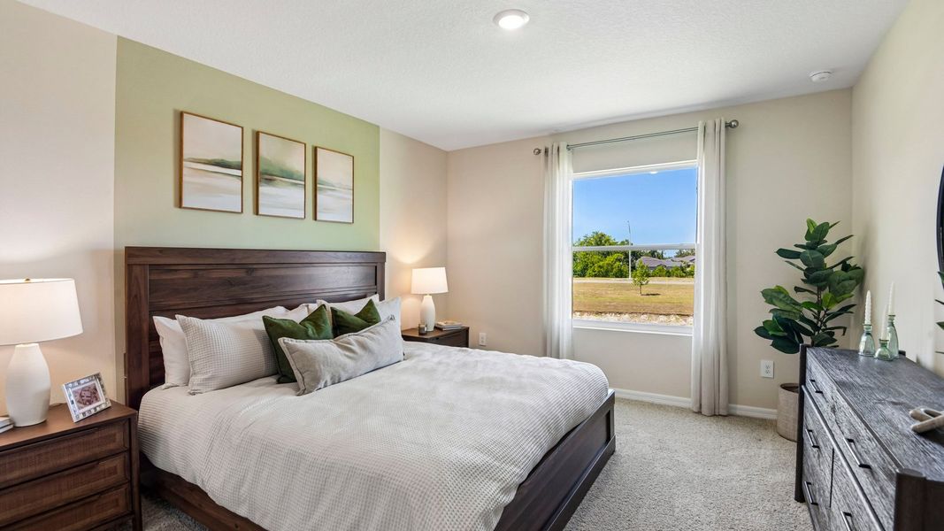 Furnished interior in a model home at Sanctuary at Citrus Park Townhomes in Tampa (Image 20).