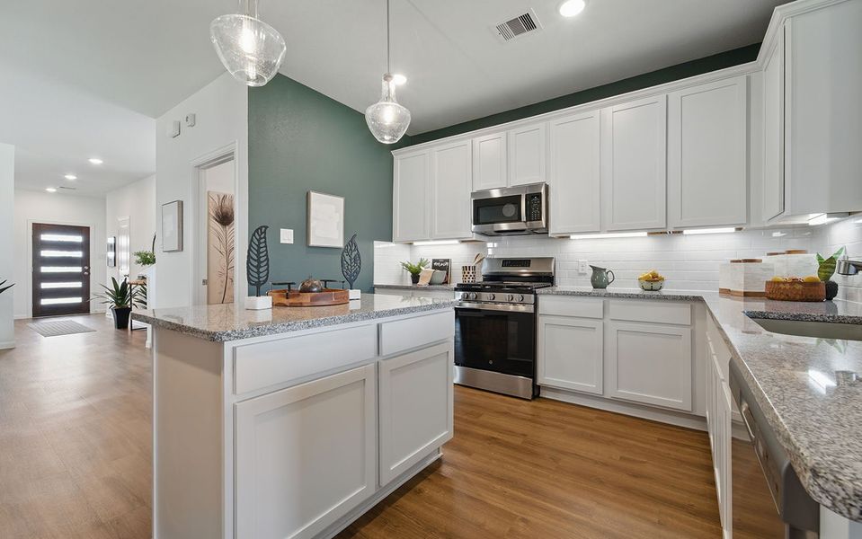 Furnished interior in a model home at Sweetgrass Village in Crosby (Image 23). Furnished interior in a model home at Sweetgrass Village in Crosby (Image 23).