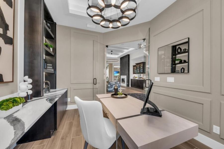 Furnished interior in a model home at Artisan at Watercolor Place in Bradenton (Image 54).