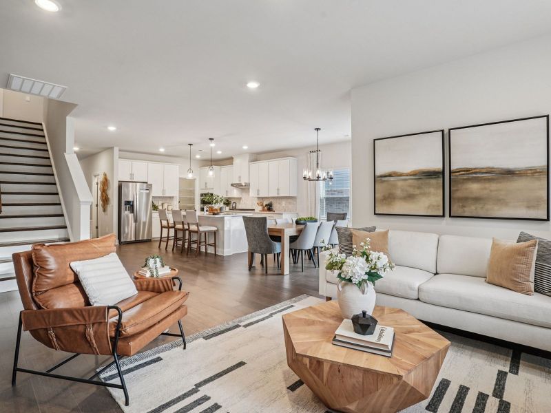 Furnished interior in a model home at Woodmont in Smyrna (Image 8).