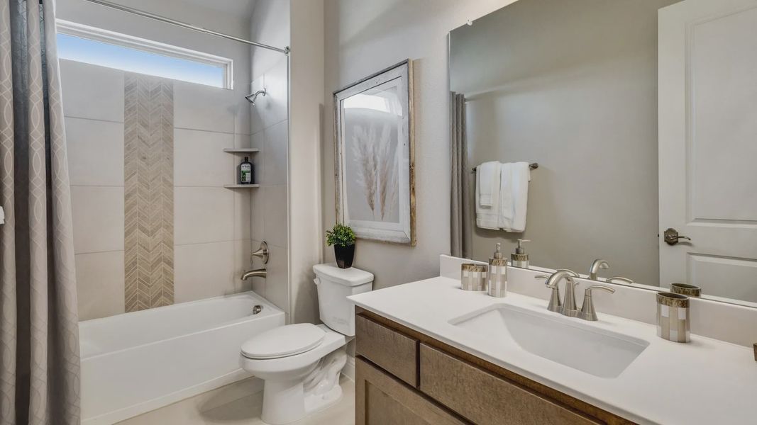 Furnished interior in a model home at Anna Ranch in Anna (Image 46). Furnished interior in a model home at Anna Ranch in Anna (Image 46).