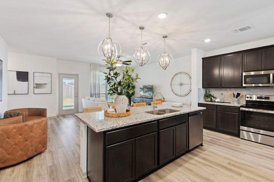 Furnished interior in a model home at Levy Crossing in Killeen (Image 8).