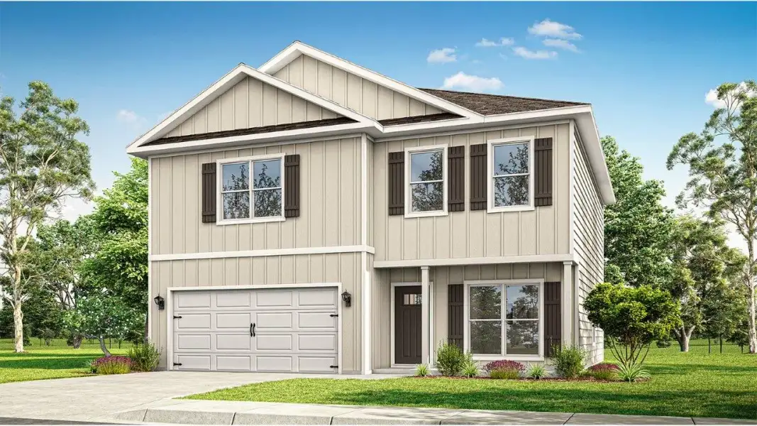Front exterior of a home in the Weldon Farms community, located in Tallahassee, FL (Image 10).