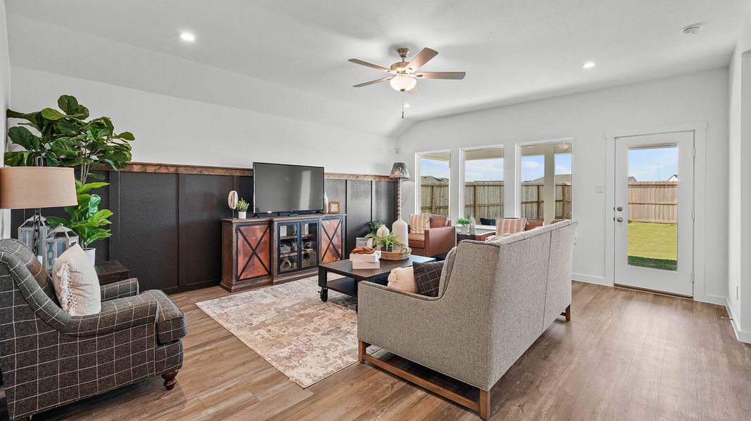 Furnished interior in a model home at Westland Ranch 50' Homesites in League City (Image 13). Furnished interior in a model home at Westland Ranch 50' Homesites in League City (Image 13).