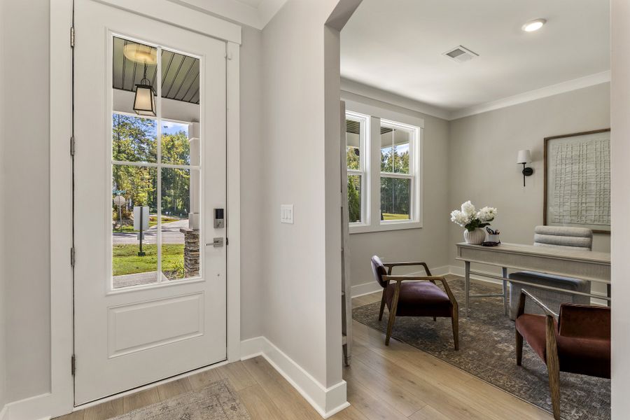 Furnished interior in a model home at South Park in Piedmont (Image 3).