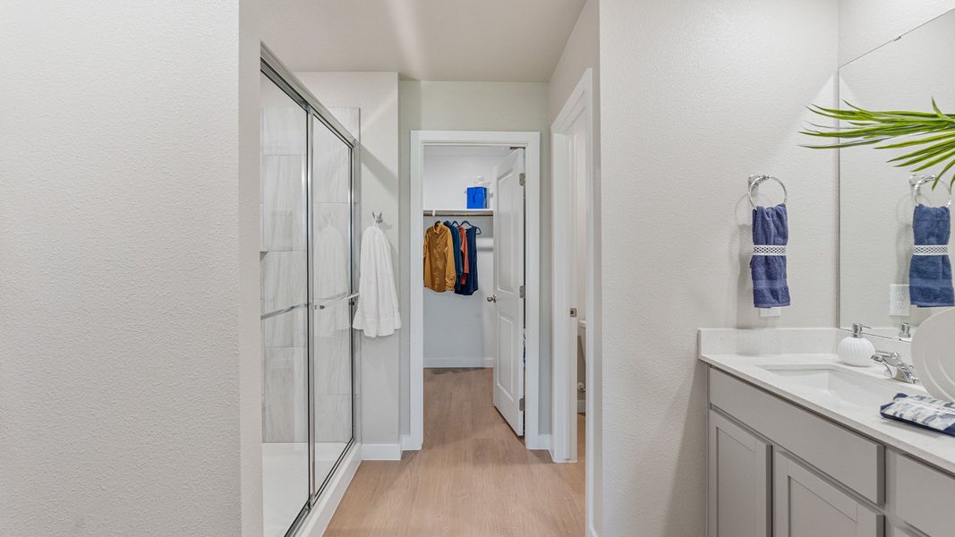 Furnished interior in a model home at Kokomo in Rockport (Image 21).