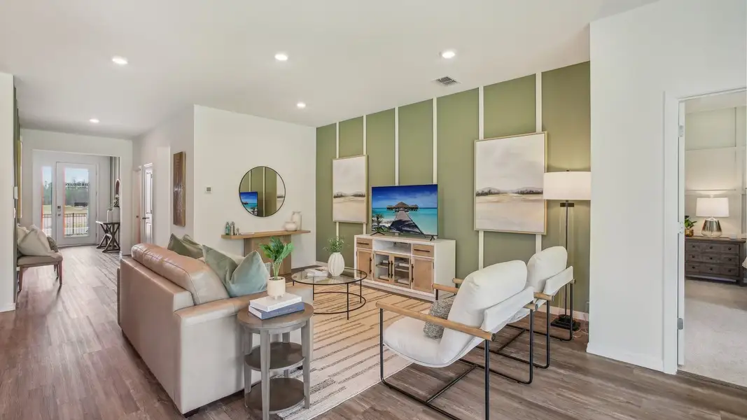 Furnished interior in a model home at Hammock at Two Rivers in Zephyrhills (Image 1). Furnished interior in a model home at Hammock at Two Rivers in Zephyrhills (Image 1).