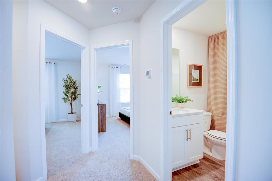 Furnished interior in a model home at Laurel Ridge in Greenville (Image 27).