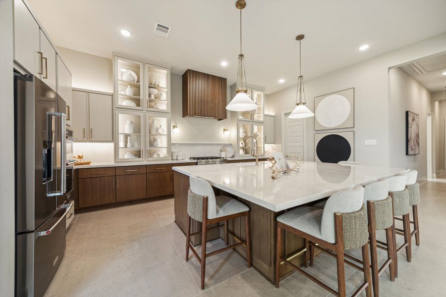 Furnished interior in a model home at ARTAVIA® - 65' Art in Conroe (Image 16).