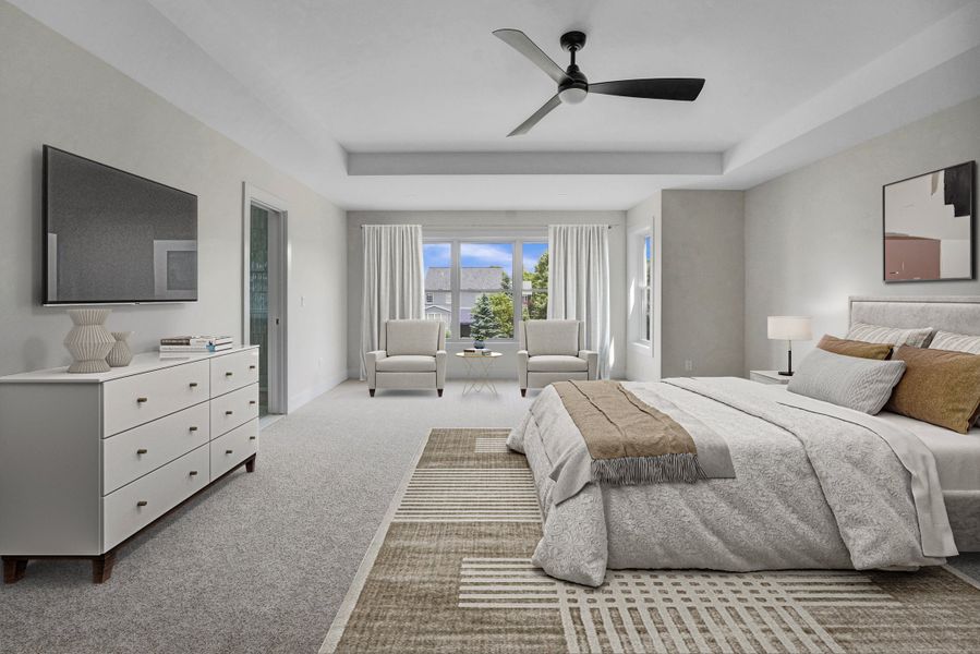 Furnished interior in a model home at Birdsong Estates in Orchard Park (Image 21).