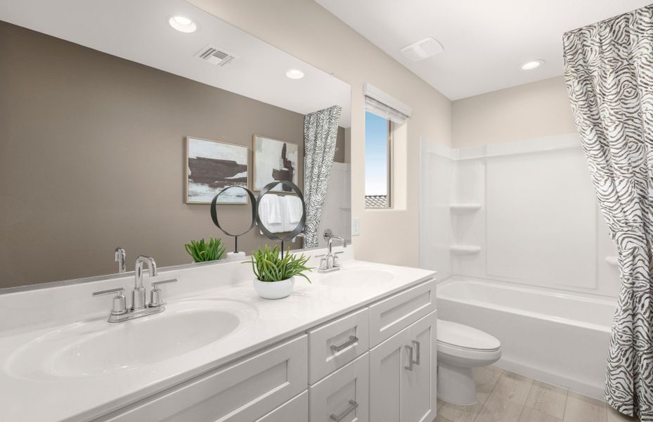 Furnished interior in a model home at Alamar in Tolleson (Image 23).