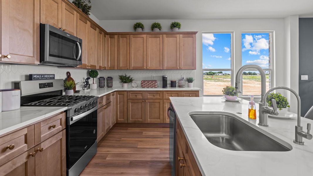 Furnished interior in a model home at Westmont in Lubbock (Image 15).