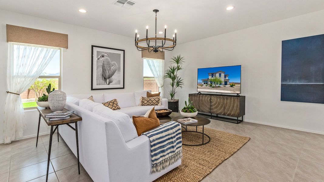 Furnished interior in a model home at Hanson Ridge in Vail (Image 4).