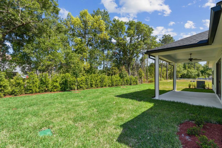 Enjoy the large 60' wide homesite in Weston Woods