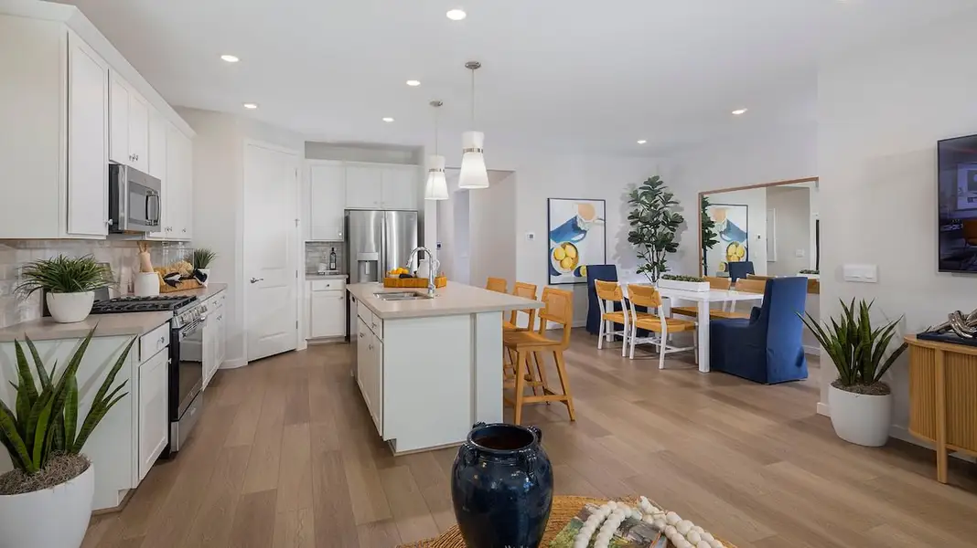 Furnished interior in a model home at Skyline Village in San Tan Valley (Image 3).