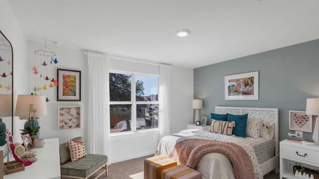 Furnished interior in a model home at Rosenbusch Ranch in Leander (Image 46).