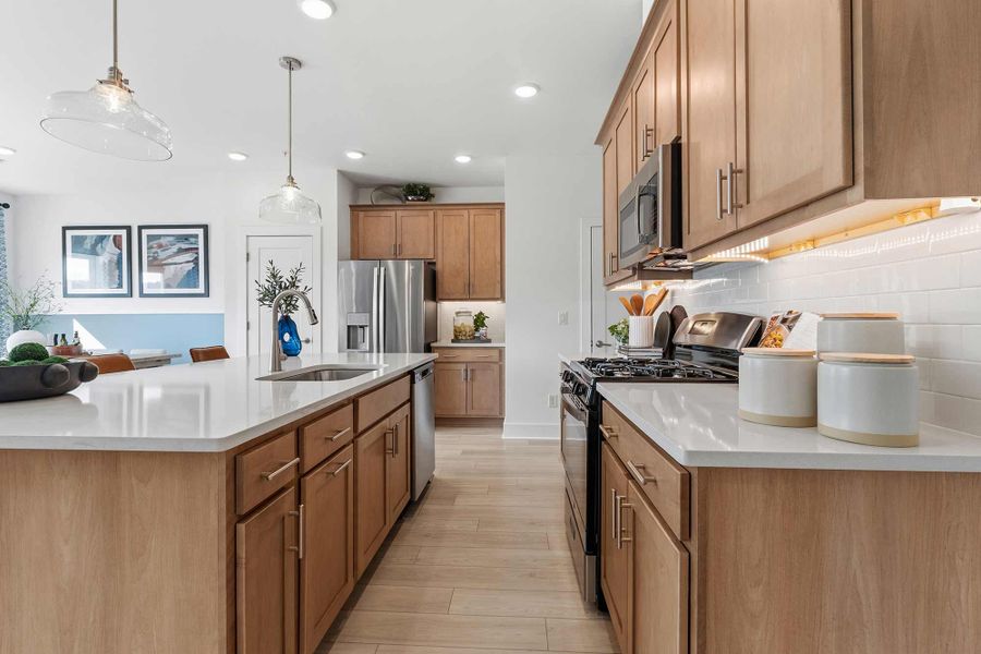 Furnished interior in a model home at Grandview Terrace in Canton (Image 15).