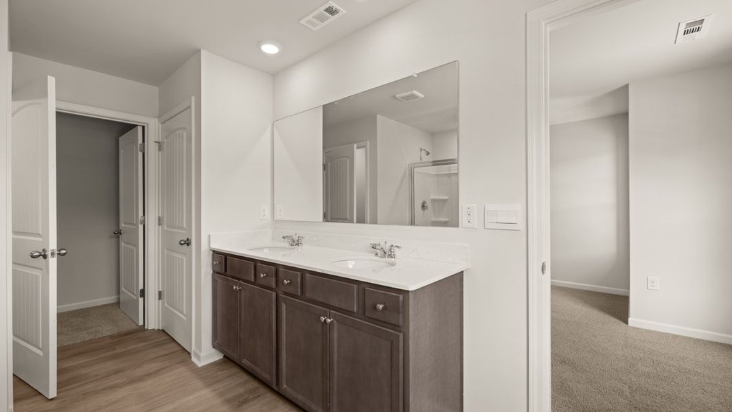 Furnished interior in a model home at Hughes Court in Dawsonville (Image 24).