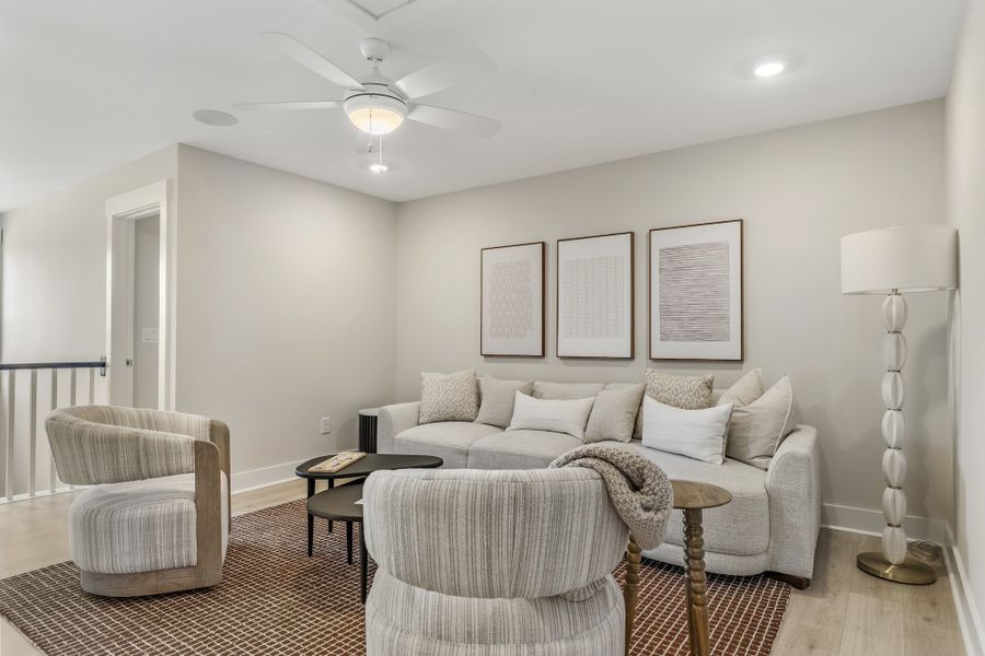 Furnished interior in a model home at South Park in Piedmont (Image 30).