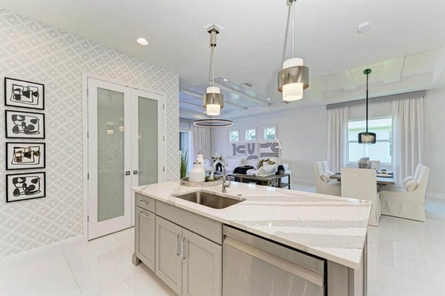 Furnished interior in a model home at The Willows in Parrish (Image 41). Furnished interior in a model home at The Willows in Parrish (Image 41).
