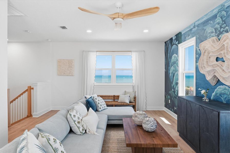 Furnished interior in a model home at Beachview Cove in Ormond Beach (Image 95).