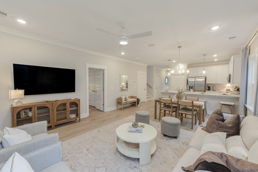 Furnished interior in a model home at Founder's Park in Summerville (Image 16).