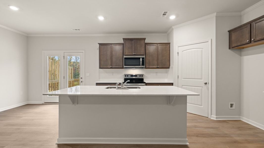 Furnished interior in a model home at Hughes Court in Dawsonville (Image 8).