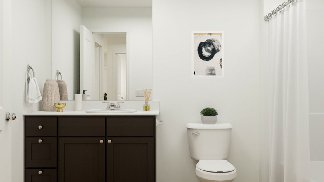 Furnished interior in a model home at Trinity Crossing: Cottage Collection in Forney (Image 21). Furnished interior in a model home at Trinity Crossing: Cottage Collection in Forney (Image 21).