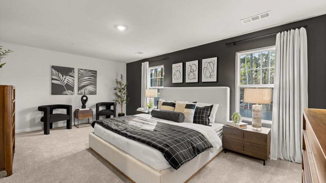 Furnished interior in a model home at Creekview in Atlanta (Image 20).