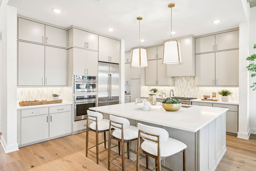 Furnished interior in a model home at Bluff Haven in Georgetown (Image 5).