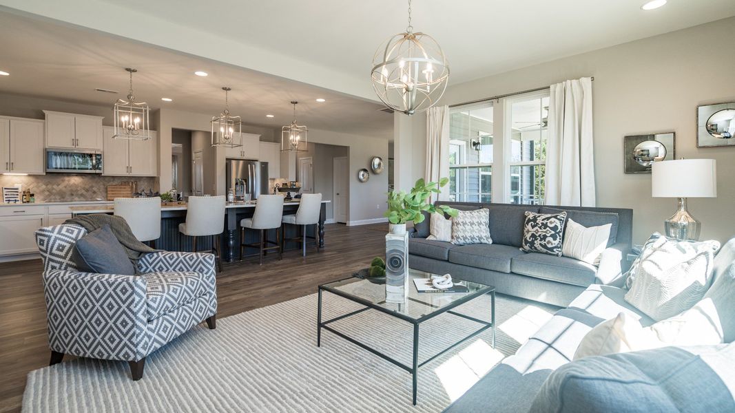 Furnished interior in a model home at Weldon Village in Knightdale (Image 3).