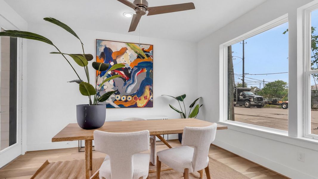 Furnished interior in a model home at Commerce Row in Houston (Image 3).