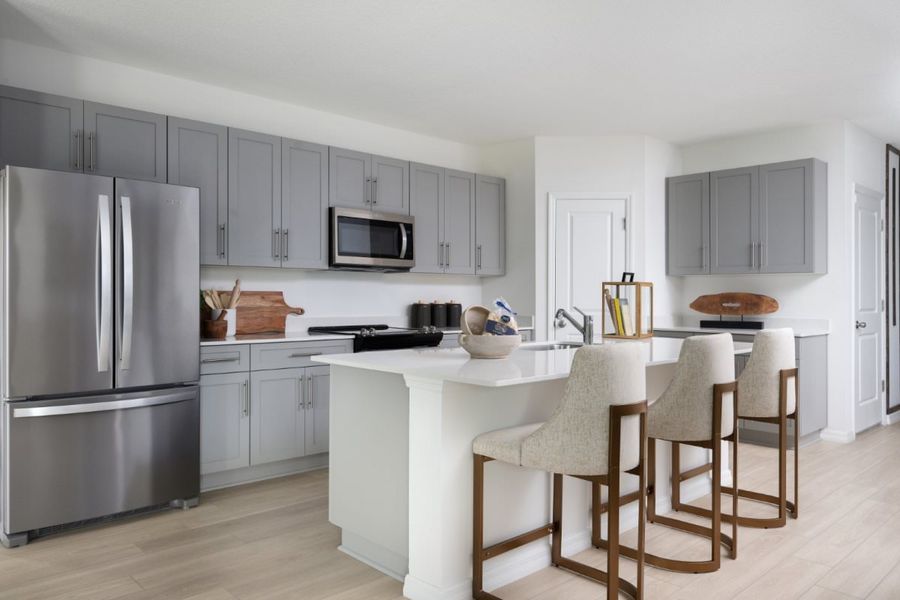 Furnished interior in a model home at Two Rivers in Zephyrhills (Image 9).