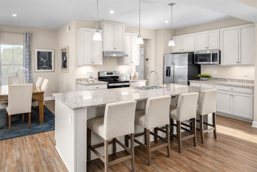 Furnished interior in a model home at Heritage Grove in Calhoun (Image 10).