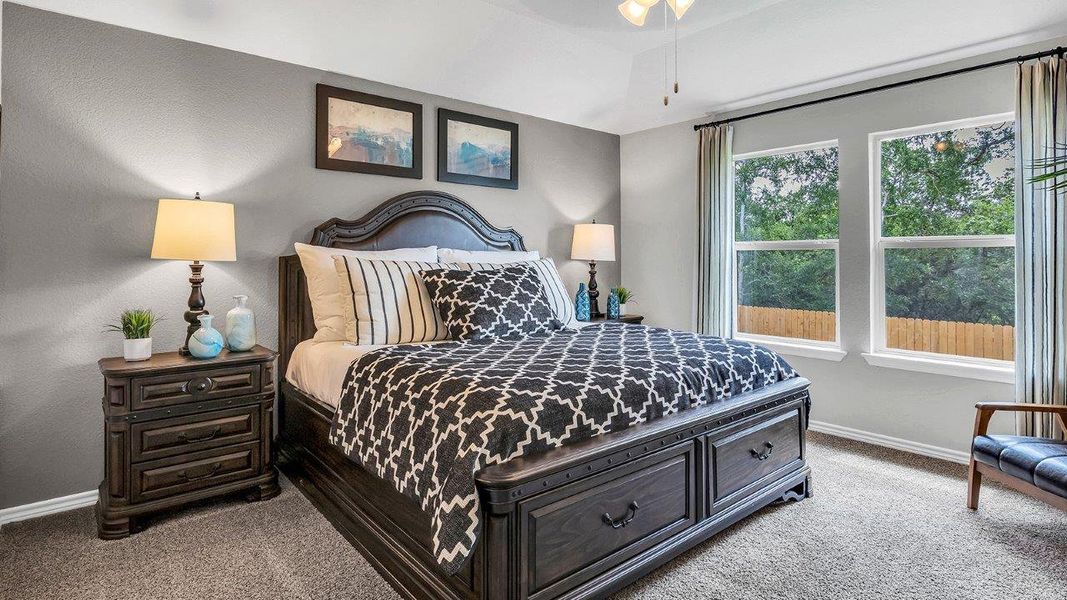 Furnished interior in a model home at Three Creeks - Colt Creek in Belton (Image 12).